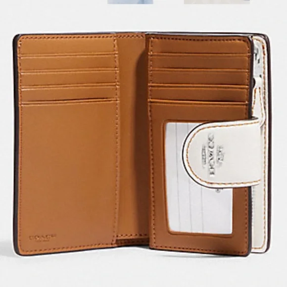 🌴 Brand 🆕 Coach MEDIUM CORNER ZIP WALLET IN SIGNATURE CANVAS WITH HULA PRINT🌴 - Picture 4 of 13